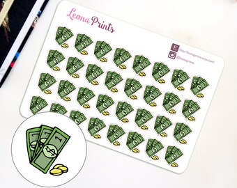 Money Planner Stickers | Stationery for Erin Condren, Filofax, Kikki K and scrapbooking