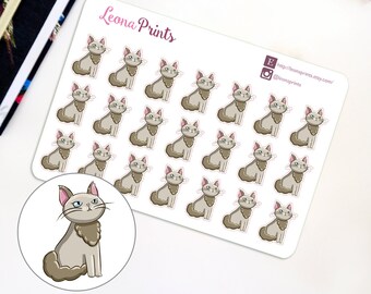 Felix Grumpy Cat Planner Stickers | Stationery for Erin Condren, Filofax, Kikki K and scrapbooking