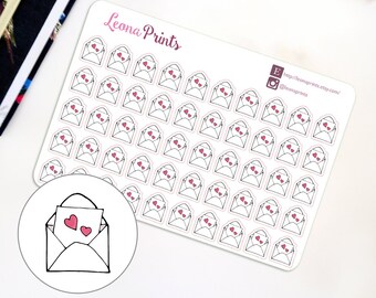 Happy Mail Letter Planner Stickers | Stationery for Erin Condren, Filofax, Kikki K and scrapbooking