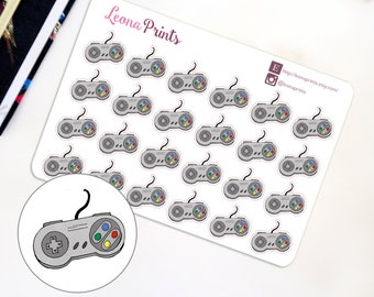 Gaming Controller Planner Stickers | Stationery for Erin Condren, Filofax, Kikki K and scrapbooking