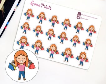 Leona Shopping Planner Stickers | Stationery for Erin Condren, Passion Planner, Kikki K and scrapbooking