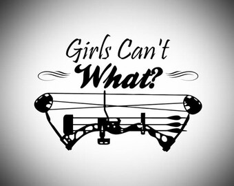 Calcomanía de Bowhunter (Bowhunter Decal) chica cazadora de chicas Cazadora de mujeres ? Caza