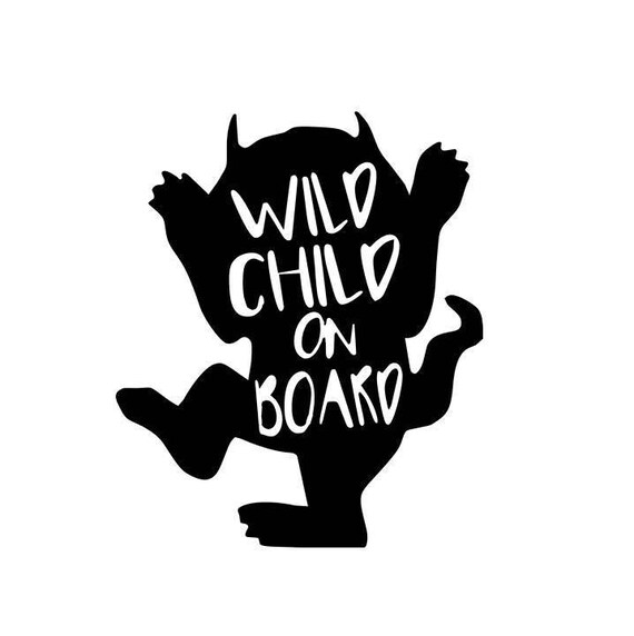 Download Wild Child On Board Decal Etsy