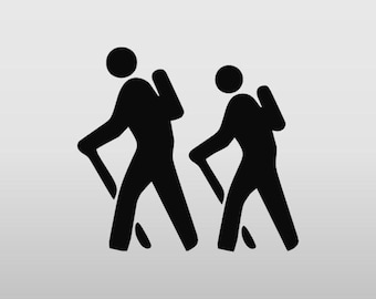 Hiking Decal