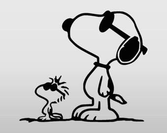 Snoopy and Woodstock Decal