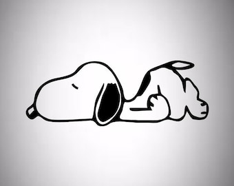 Adesivo do Snoopy Preguiçoso