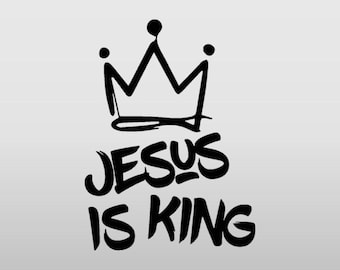 Jesus Is King Decal