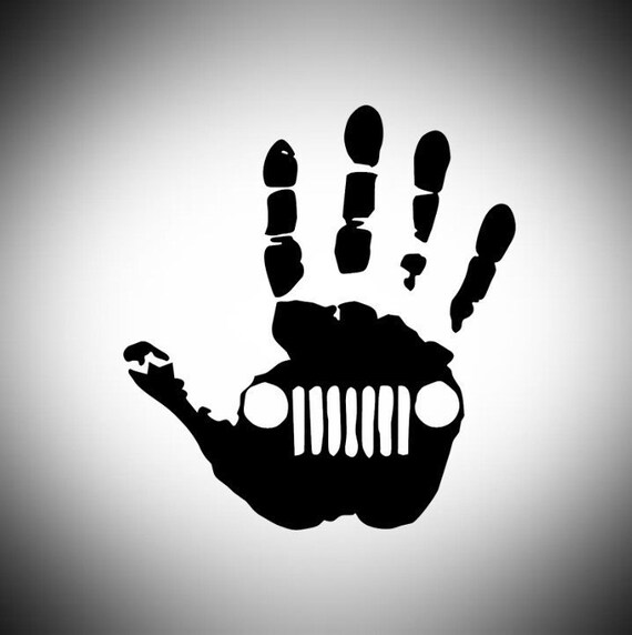 Jeep Hand Decal Jeep Handprint Decal Jeep | Etsy