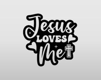 Jesus Loves Me Decal