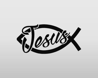 Jesus Fish Decal