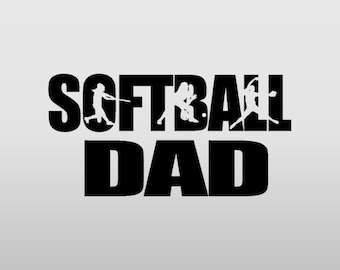 Softball Dad Decal
