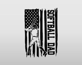 Softball Dad Decal