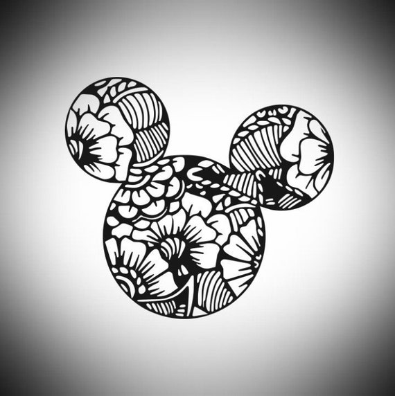 Download Mandala Topolino Decal | Etsy