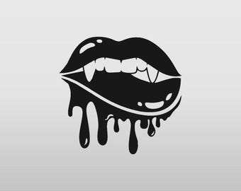 Vampire Teeth Decal