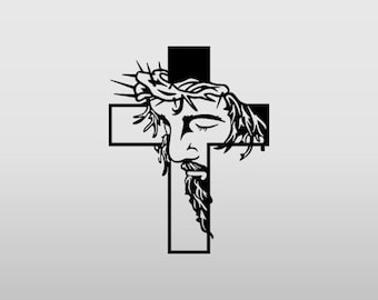 Jesus Cross Decal