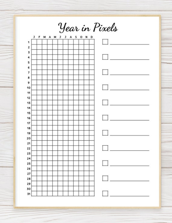 Year in Pixels Etsy