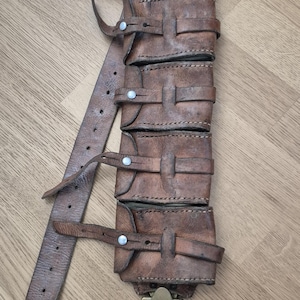 Original schwedischer Armee - Bandolier M/1900 mit Gürtelschnalle