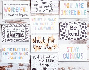 Kids Little Box of Positivity Motivational Cards