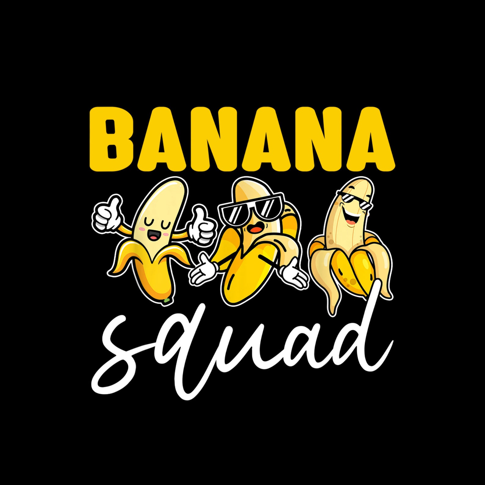 Funny BANANA SQUAD Shirt Thats Bananas Halloween Costume Digital PNG Etsy