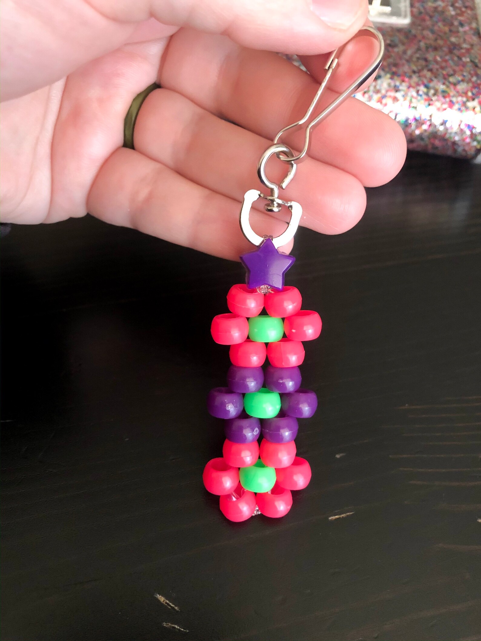 Kidcore Flower Kandi Keychain 90s Y2K Kandi Keychain Etsy