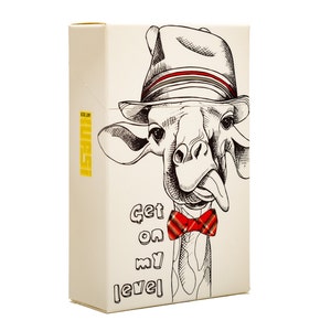 Estuche de arte para cigarrillos Camel Cat de alta calidad con impresión digital en cartón para papel de cigarrillos con forma de caja de regalo ilustración Kufsi