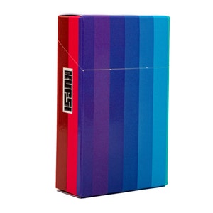 Art case for cigarette CREATIVE STRIPES high quality digital print cardboard cigarette paper case shape box holder gift illustration Kufsi