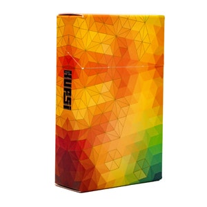Estuche de arte para cigarrillos AMBIENT TRIANGLE impresión digital de alta calidad caja de cartón para papel de cigarrillos con forma de caja de regalo ilustración Kufsi