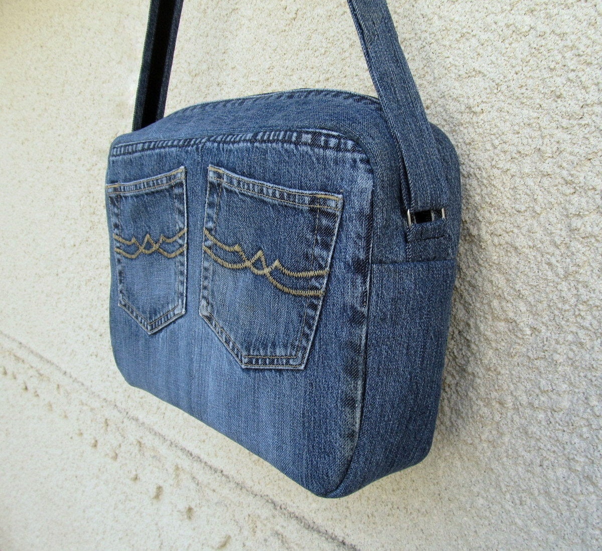 バッグ NEW MANUAL U.S.M PERSONAL DENIM BAG ニューマニュアル】U.S.M PERSONAL EFECTS DENIM BAG GQ SHOP