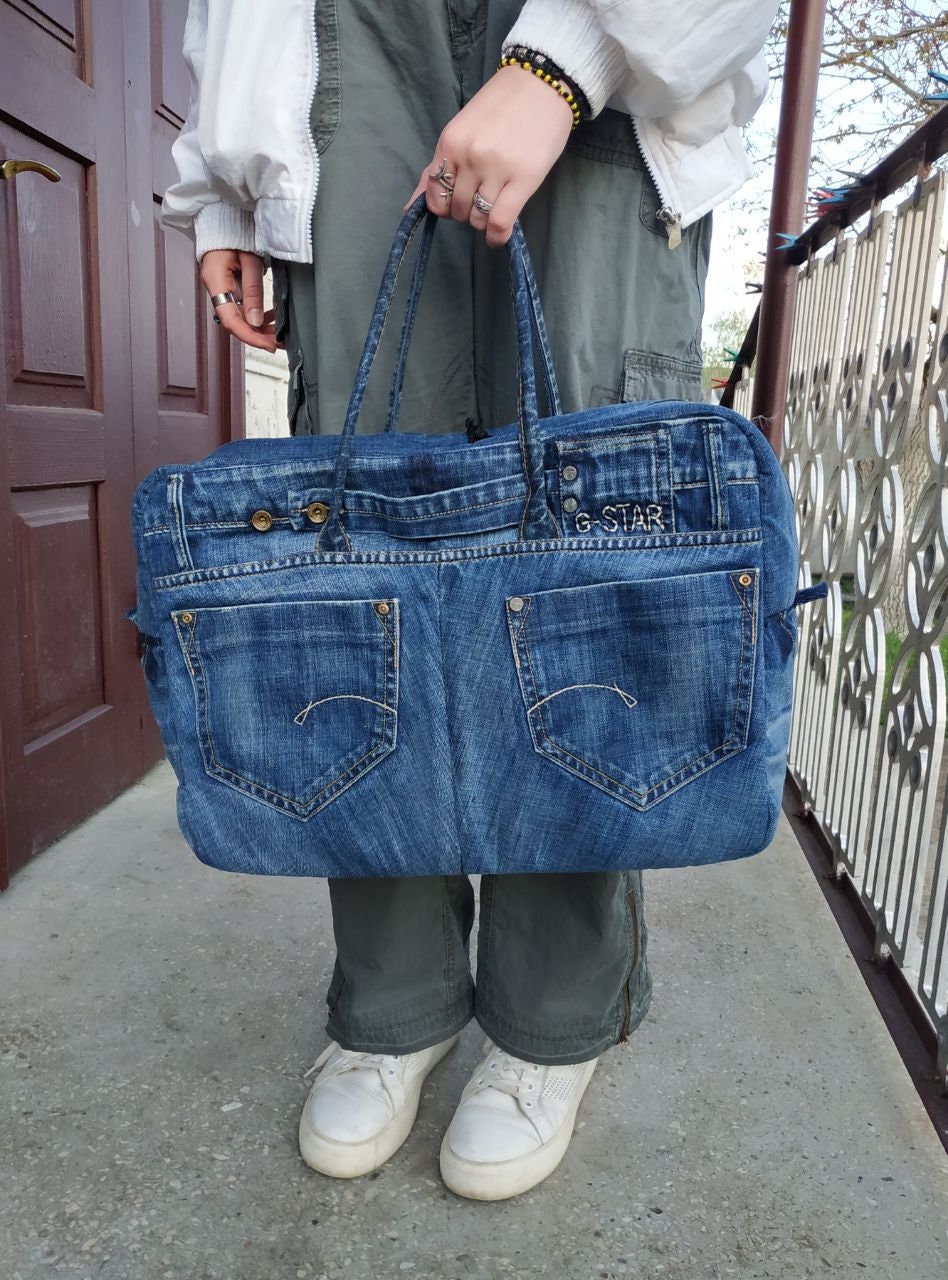 Denim travel bag 2025