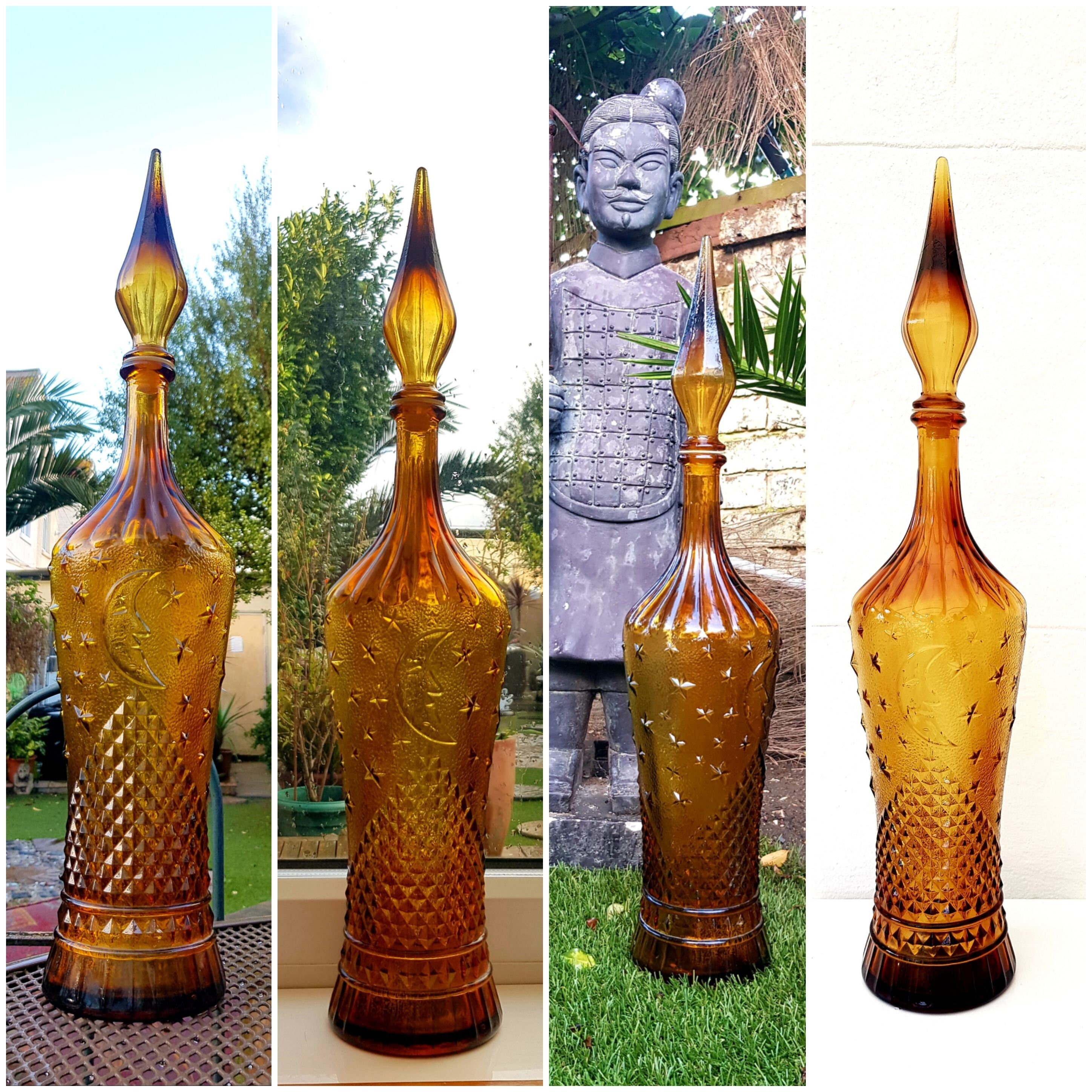 Orange Italian Empoli Genie Bottle - Etsy