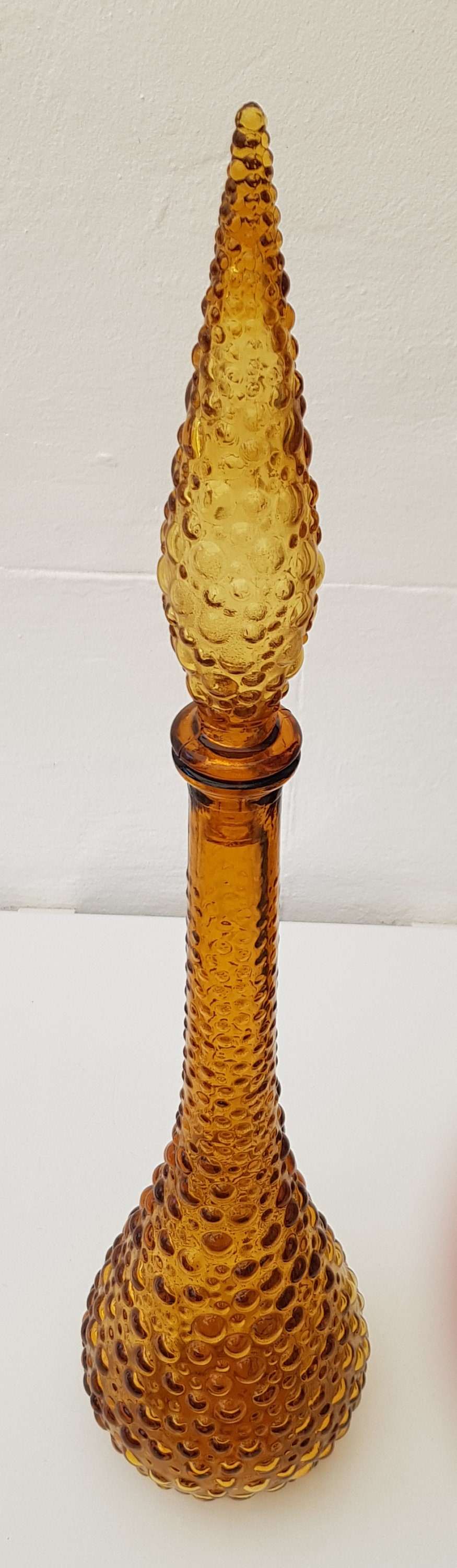 ヴィンテージ 22インチ イタリア製 エンポリ ジーニー ボトル アンバー