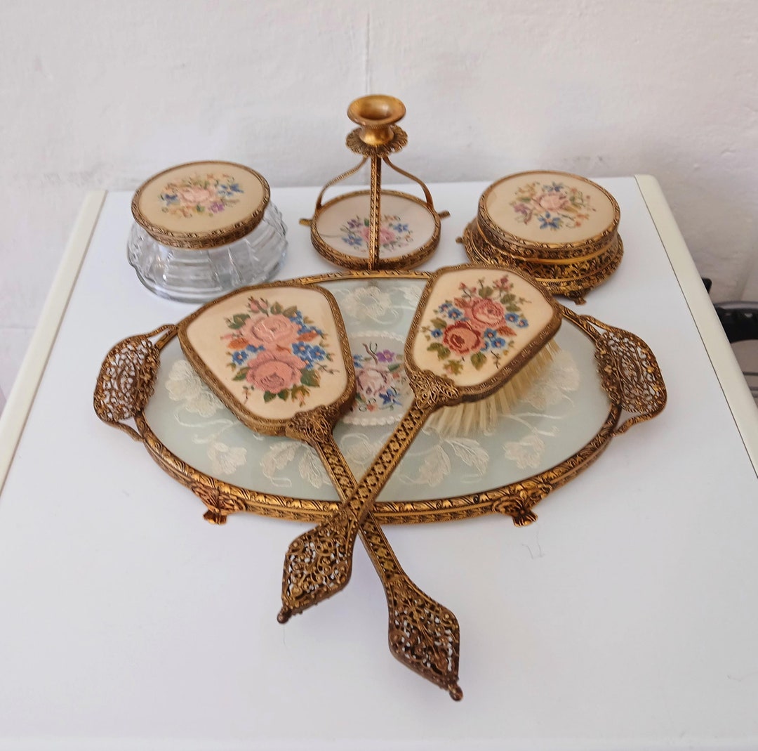 PREORDER - Vanity Small Trefle in Bronze/Vert Week-End main image 0