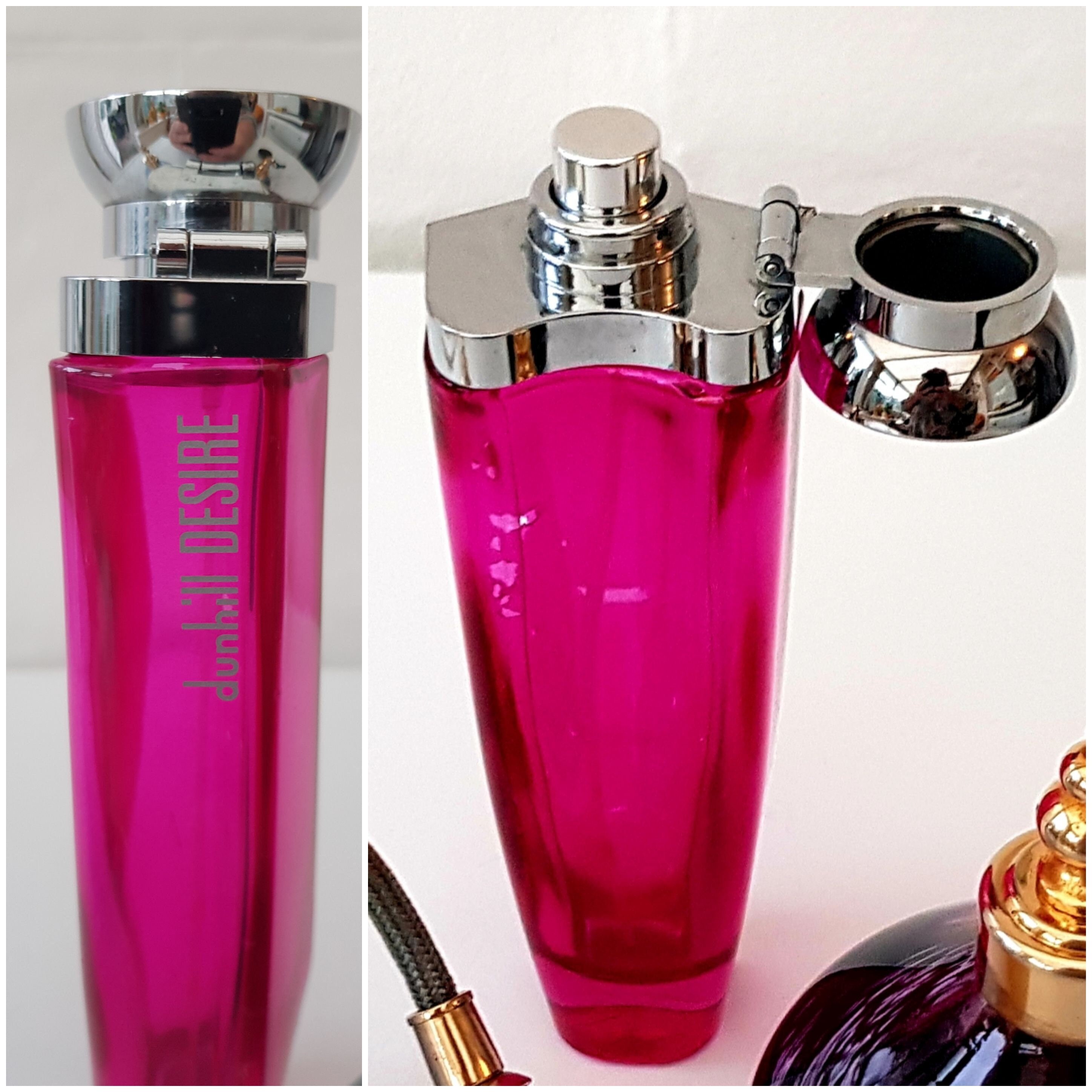 Vintage Dunhill Desire EDT Perfume Scent Spray Bottle ONLY Pink