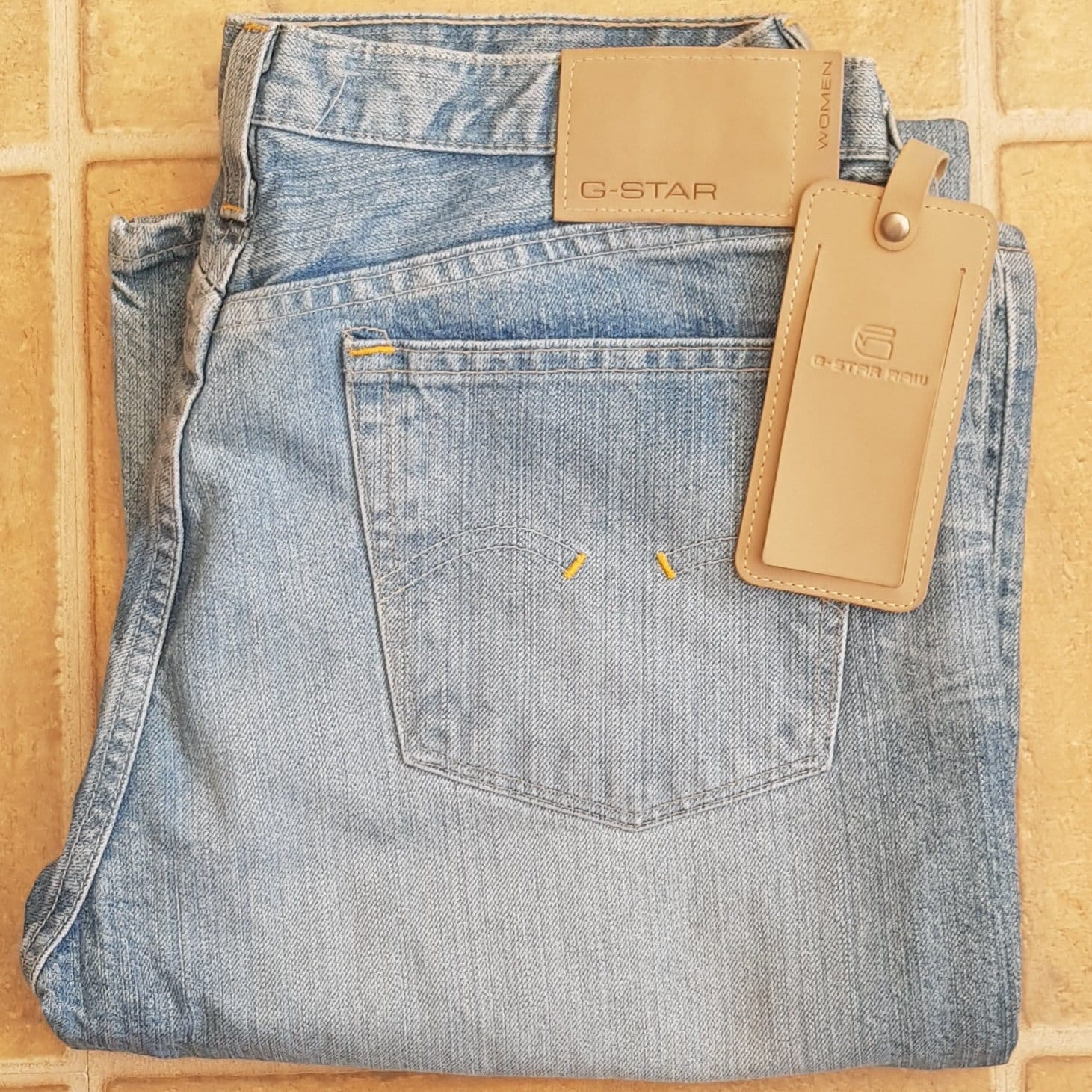 Womens Raw Denim Jeans Low Hip Flare 