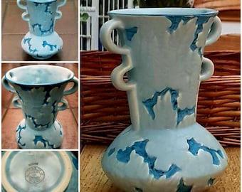 Vintage Rare Thomas Forrester & Son Vase Art Deco Rosan Pattern Pheonix Ware Pottery Ceramic