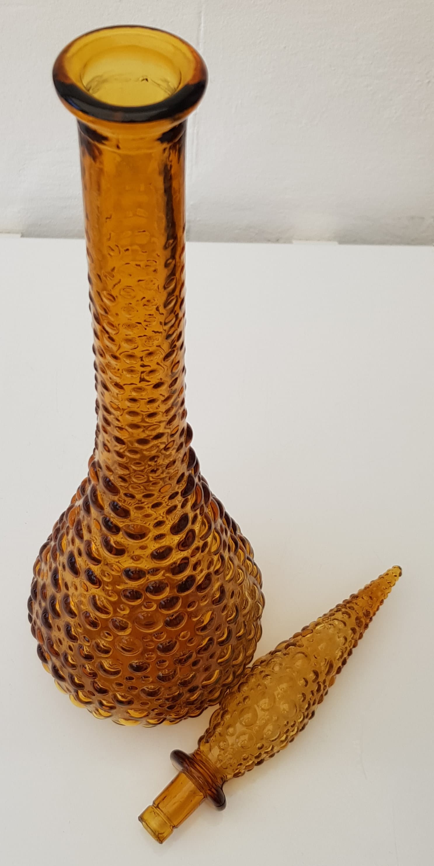 ヴィンテージ 22インチ イタリア製 エンポリ ジーニー ボトル アンバー