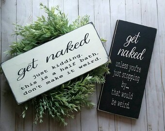 Get naked bathroom | Etsy