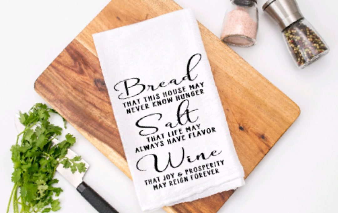 Bread Salt Wine, Housewarming Gift for Kitchen, Realtor Closing Gift