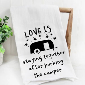 Camping Towel, Camping Kitchen, Camper Decor, RV Gifts, Camp Gifts For Her, Camping Decorations, Funny Camping Gift, Gifts For Campers