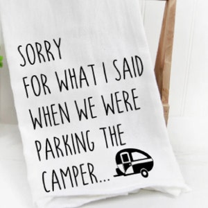 Camping Towel Gift, Camping Kitchen, Camper Decor, RV Gifts, Camp Gifts For Her, Camping Decorations, Funny Camping Gift, Gifts For Campers