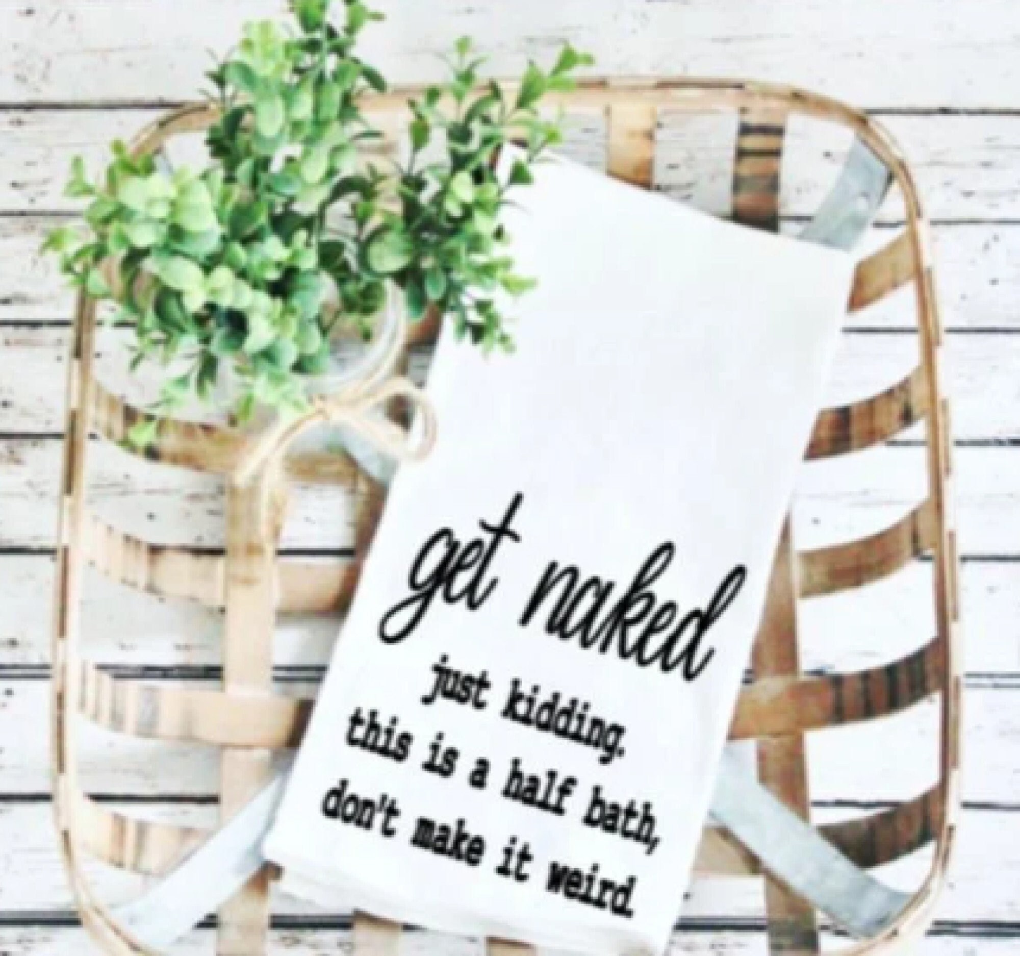 Funny Hand Towel/bathroom Gifts/half Bath Decor Towels Etsy