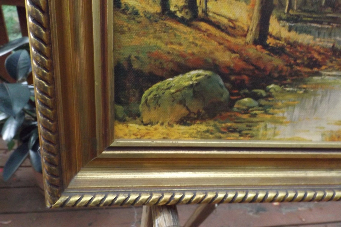 1956 Robert Wood Midcentury Listed Artist Oil on Canvas Etsy