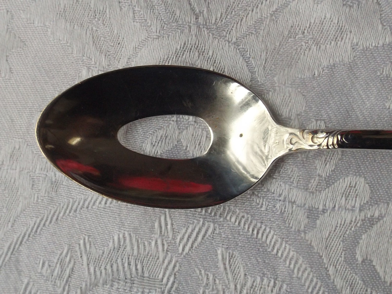 Antique Silver Plated Olive Spoon With Hole by WALDO Etsy