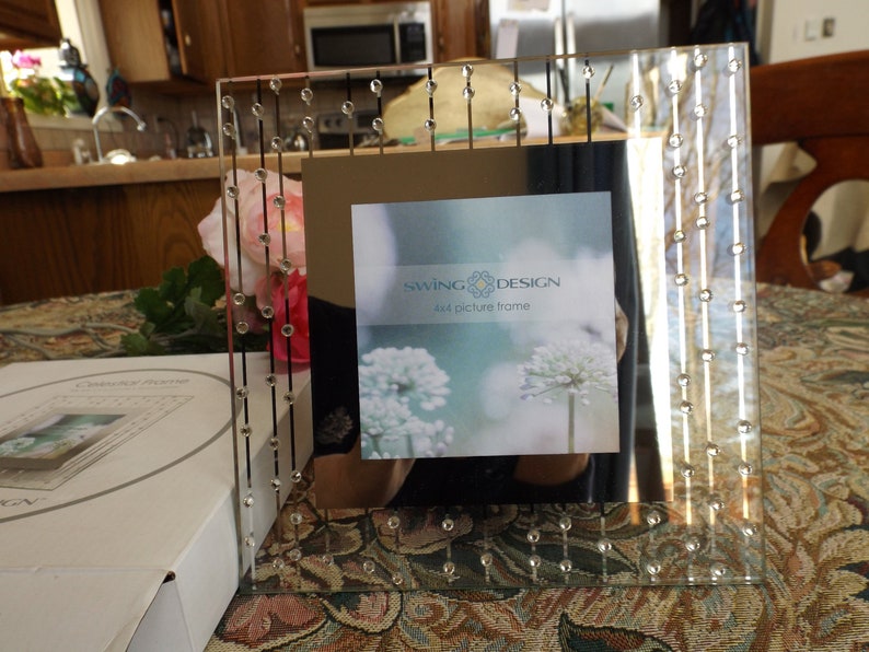 Boxed Delightful Swing Design Celestial Mirrored Frame Easel Design Celestial Mirrored Frame Easel
