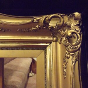 Sale Rare 19 century 1800s Rococo large antique open work wooden shadow box icon, picture or mirror frame .Gilded. 3 layers frame Gift idea