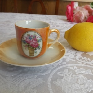 Iridescent Germany  Cup and Saucer Set  by Celebrate China, Teacup & Saucer,  German Porcelain, Vintage Porcelain, Vintage China. Gift idea