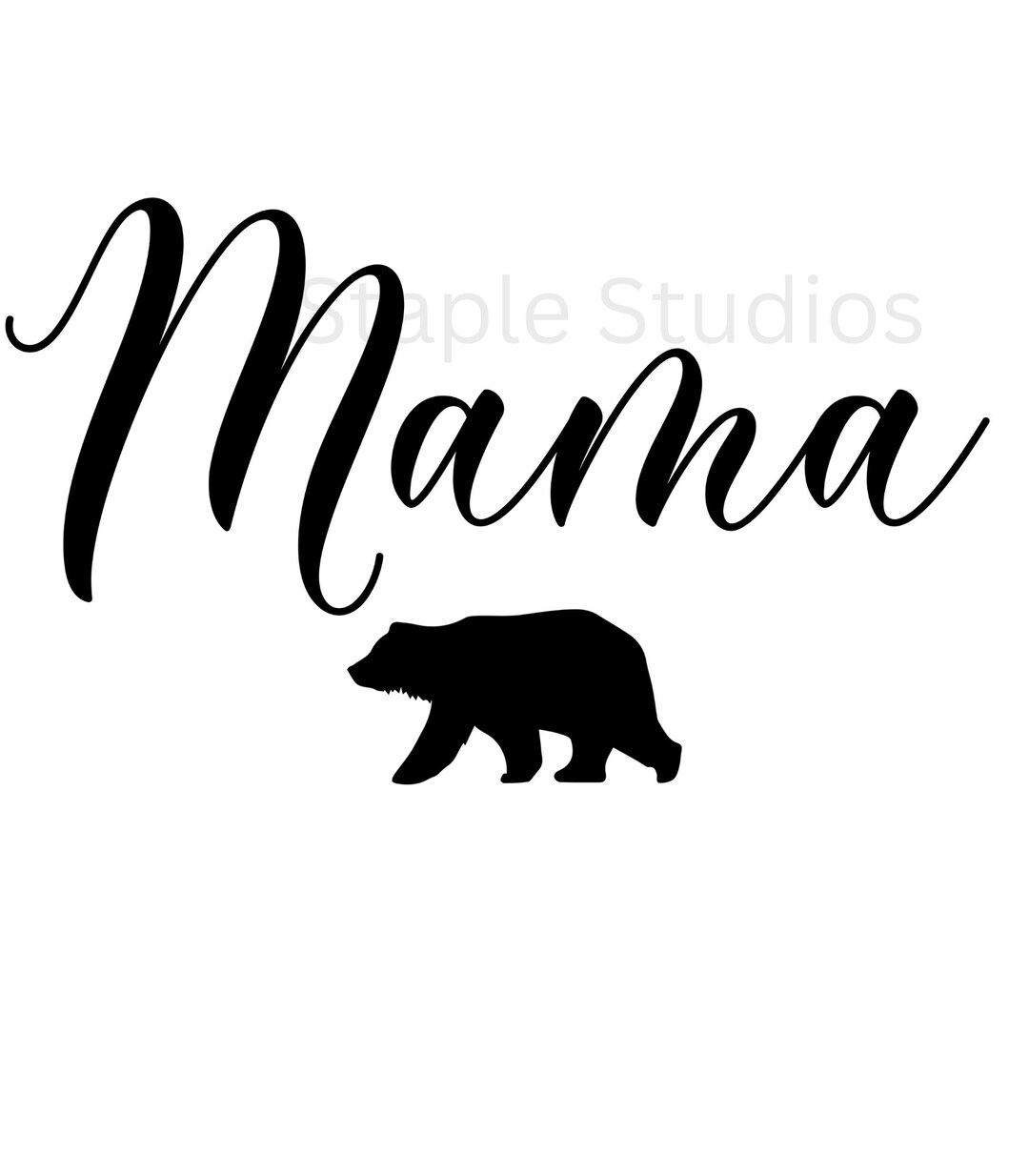 Mama Bear Silhouette Png Design Sublimation Instant Download - Etsy