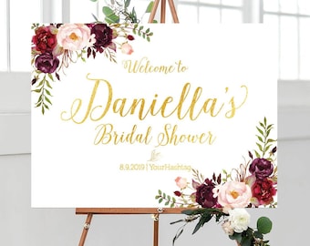 Bridal Shower sign, Shower sign, Bridal Shower Welcome Sign, Bridal shower decor, Welcome sign bridal shower, Wedding welcome sign, Signs