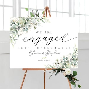 Engagement party sign, Engagement welcome sign, Engagement Decor, Engagement party decorations, Engagement Sign, Engaged sign, Signs