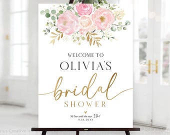 Letrero personalizado para despedida de soltera, letrero de bienvenida para despedida de soltera, decoraciones para despedida de soltera, invitaciones para despedida de soltera, despedida de soltera en rosa palo